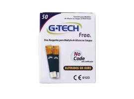 Fita Para Teste De Glicose G-Tech Free - 50 Unid - G-Tech